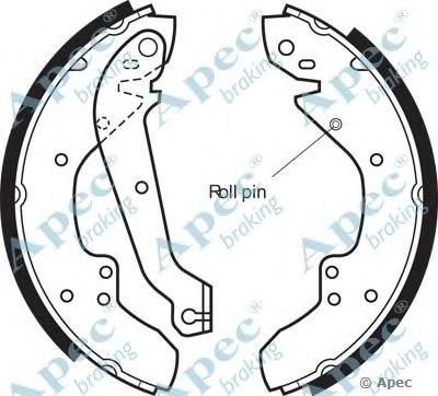 APEC BRAKING shu312 -  Комплект тормозных колодок